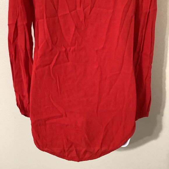 Lucy Love Red Bohemian Hippie Festival Sexy Renaissance Faire Peasant Blouse S - Picture 6 of 9